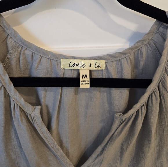 Camille & Co Grey Blouse - Picture 2 of 4